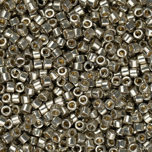 11/0 Delica Bead #1851 Duracoat Galvanized Light Pewter 5.2g