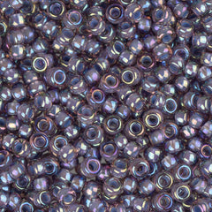11/0 Miyuki Seed Beads #0360 Light Amethyst Lined AB 22g
