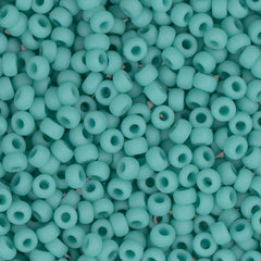 11/0 Miyuki Seed Beads #0412F Opaque Matte Turquoise Green 22g