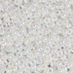 11/0 Miyuki Seed Beads #0471 Pearl White AB 22g