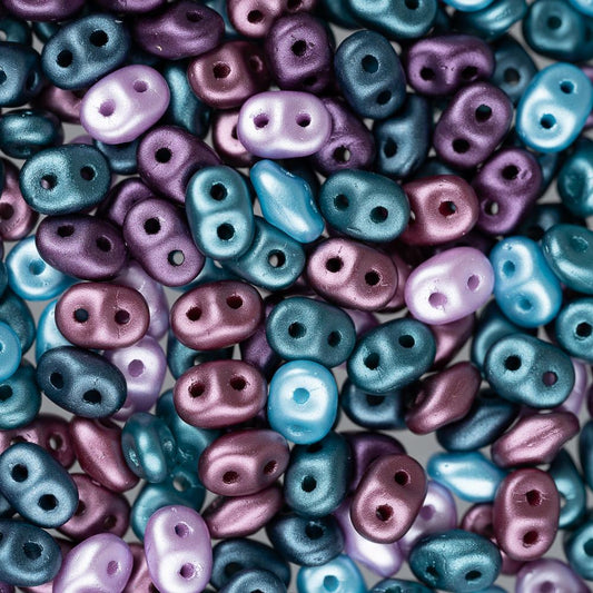 Perles tchèques Superduo 24g Élégance victorienne