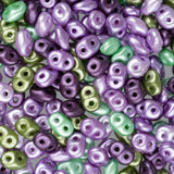 Czech Superduo Beads 24g Spring Violets