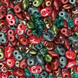 Czech Superduo Beads 24g Poppy Fields