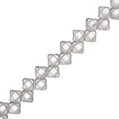 Czech Silky Beads 40/strand - Crystal