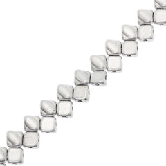 Czech Silky Beads 40/strand - Crystal Bronze Aluminum