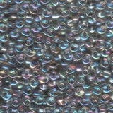 Magatama Beads #2156 Tr Grey AB 23g