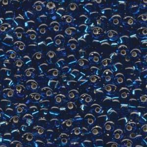 Magatama Beads #25 Silver Lined Capri Blue 23g