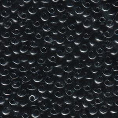 Magatama Beads #401 Opaque Black 23g
