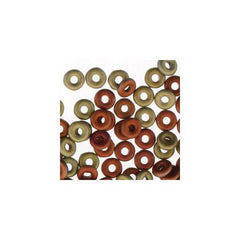 *Czech O Beads 8.1g Jet California Gold Rush Matte