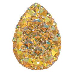 Citrine AB 18x25mm Tear Drop Sew On Stone #9055-15 10/pk