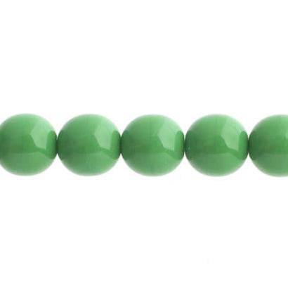 Czech Round Druk Beads 3mm Opaque Green 62/strand