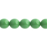 Czech Druk 3mm Beads 62/strand Opaque Green