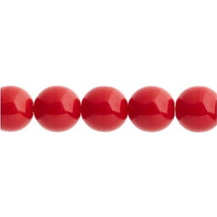 Czech Druk 3mm Beads 62/strand Opaque Dark Red