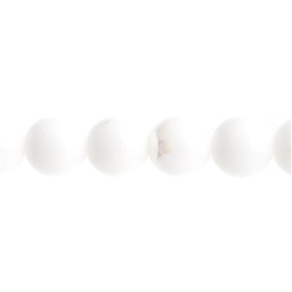 Czech Round Druk Beads 3mm Opaque White AB 62/strand