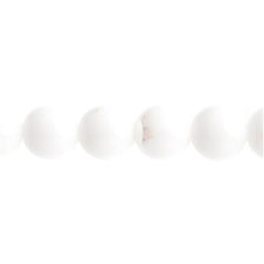 Czech Druk 3mm Beads 62/strand Opaque White AB