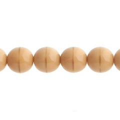 Czech Druk 3mm Beads 62/strand Opaque Ivory