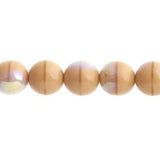 Czech Druk 3mm Beads 62/strand Opaque Ivory AB