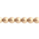 Czech Druk 3mm Beads 62/strand Opaque Gold