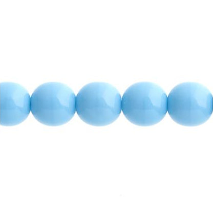 Czech Round Druk Beads 3mm Opaque Blue Turquoise 62/strand