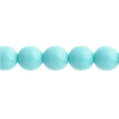 Czech Round Druk Beads 3mm Opaque Green Turquoise 62/strand