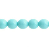 Czech Round Druk Beads 3mm Opaque Green Turquoise 62/strand