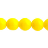Czech Druk 3mm Beads 62/strand Opaque Yellow