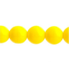 Czech Druk 3mm Beads 62/strand Opaque Yellow
