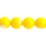 Czech Druk 3mm Beads 62/strand Opaque Yellow AB