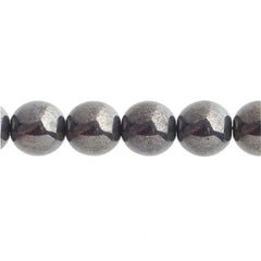 Czech Druk 3mm Beads 62/strand Opaque Gunmetal