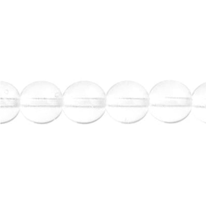 Czech Round Druk Beads 3mm Transparent Crystal 62/strand