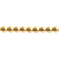 Czech Druk 3mm Beads 62/strand Trans Crystal Aurum x2