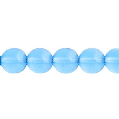 Czech Round Druk Beads 3mm Transparent Aqua 62/strand