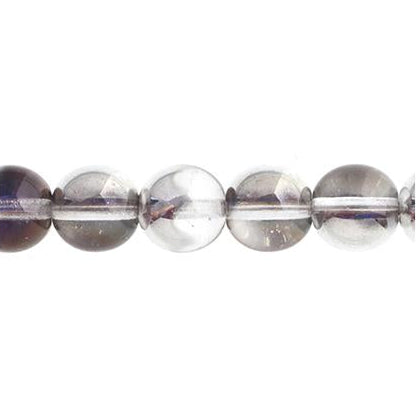 Czech Round Druk Beads 3mm Transparent Bermuda Blue 62/strand