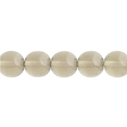 Czech Round Druk Beads 3mm Transparent Black Diamond 62/strand