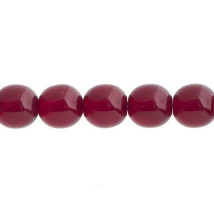 Czech Round Druk Beads 3mm Transparent Garnet 62/strand