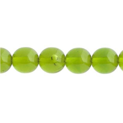 Czech Round Druk Beads 3mm Transparent Olivine 62/strand