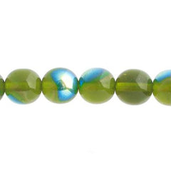 Czech Druk 3mm Beads 62/strand Trans Olivine AB