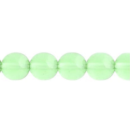 Czech Round Druk Beads 3mm Transparent Peridot 62/strand