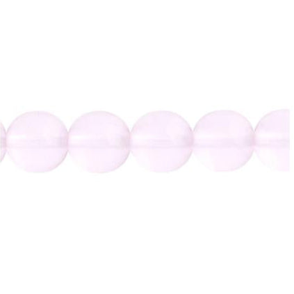 Czech Round Druk Beads 3mm Transparent Rose 62/strand