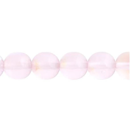 Czech Round Druk Beads 3mm Transparent Light Rose AB 62/strand