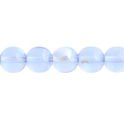 Czech Round Druk Beads 3mm Transparent Light Sapphire AB 62/strand