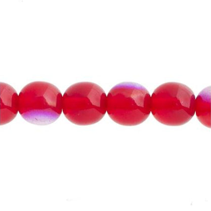 Czech Round Druk Beads 3mm  Transparent Siam AB 62/strand
