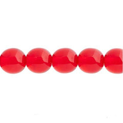 Czech Druk 3mm Beads 62/strand Trans Light Siam