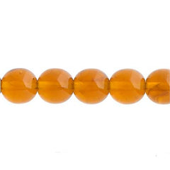 Czech Druk 3mm Beads 62/strand Trans Topaz