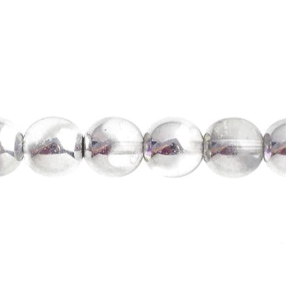 Czech Round Druk Beads 3mm Transparent Crystal Light Vitrail 62/strand