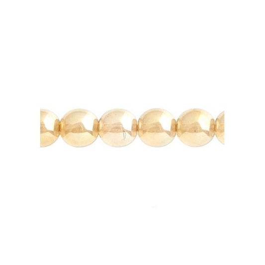 Czech Round Druk Beads 4mm Transparent Crystal Celsian 45/strand