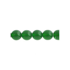 Czech Druk 4mm Beads 45/strand Trans Green