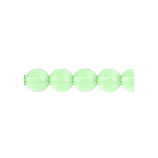 Czech Round Druk Beads 4mm Transparent Peridot 45/strand