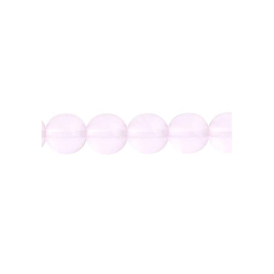 Czech Round Druk Beads 4mm Transparent Rose 45/strand