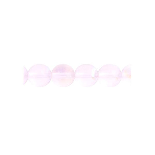 Czech Round Druk Beads 4mm Transparent Rose AB 45/strand